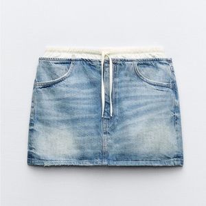 Zara Denim Mini Skirt